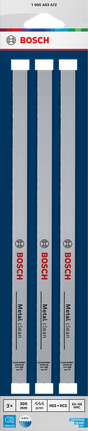 Bosch hacksaw 300 mm bi-metal blades 32 TPI pack.