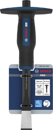 Bosch PRO Masonry Flat Chisel 250 mm chrome vanadium.