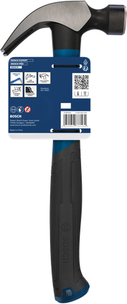 Bosch Claw Hammer 20 oz with curved carbon steel head.