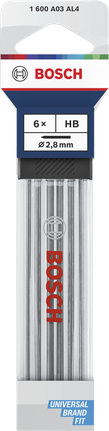 Bosch pencil lead HB 2.8 mm refills pack of 6.