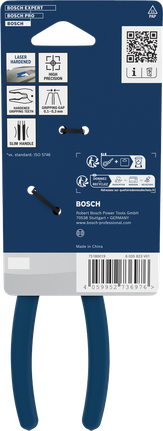 Bosch combination pliers with dipped non-slip handle.