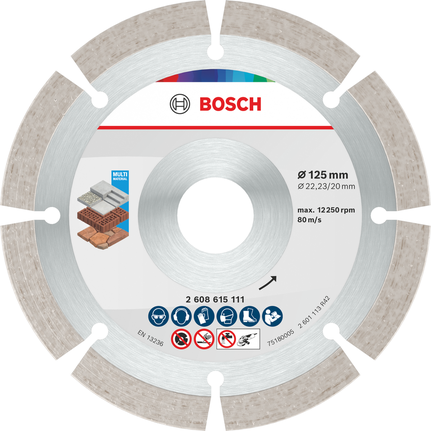 Bosch Multi Material Diamond Cutting Disc 125 mm.