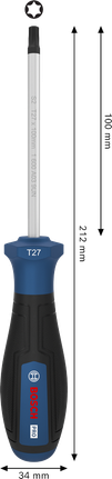 Bosch PRO Screwdriver TX27 with ergonomic handle.
