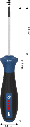 Bosch PRO Screwdriver TH9 x 60 mm with ergonomic handle.