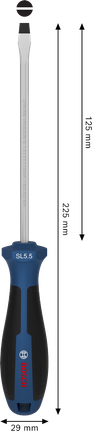 Bosch SL 5.5 flathead screwdriver with ergonomic handle.