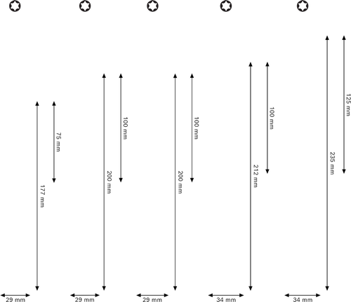 Bosch Screwdriver Set TX 5 pcs with chrome vanadium shafts.