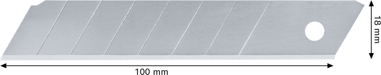 Bosch snap-off knife blade 100mm SK5 steel.