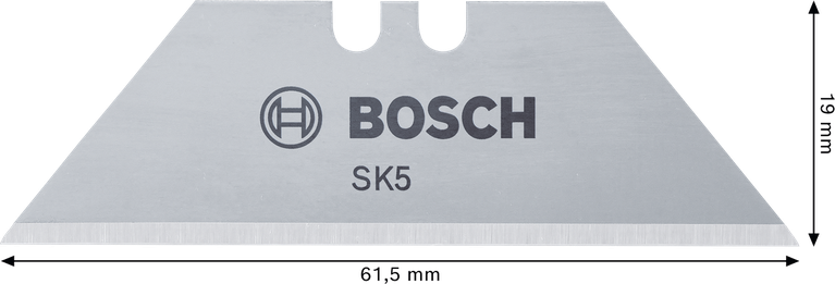 Bosch trapezoid blade SK5 steel 61.5 mm for folding knives.