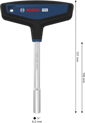 Bosch PRO T-Handle Bit Screwdriver with 157 mm shaft.