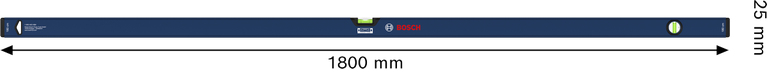 Bosch box level 180 cm for precise alignment.