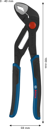 Bosch Water Pump Pliers 180 mm with multi-component handles.