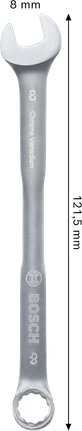 Bosch 8 mm combination wrench chrome vanadium.