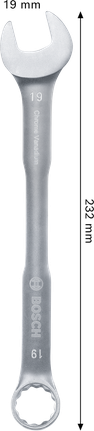 Bosch 19 mm combination wrench chrome vanadium.