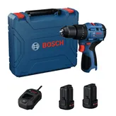 Bosch GSB 16V-50 cordless drill set with case.