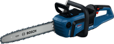 Bosch GKE 18V-40 cordless chainsaw with brushless motor.