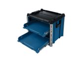 Bosch L-BOXX Contractor Rack 2 carrying case with two open drawers.