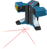 Tile laser projecting red lines.