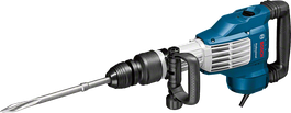 Bosch GSH 11 VC demolition hammer with chisel attachment.