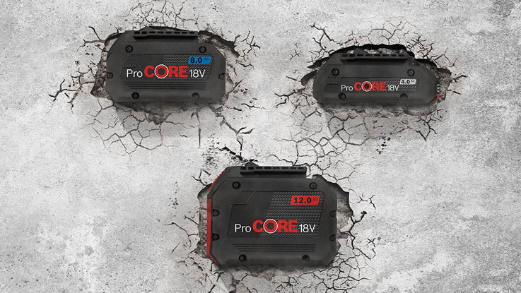 The Bosch ProCORE18V battery series